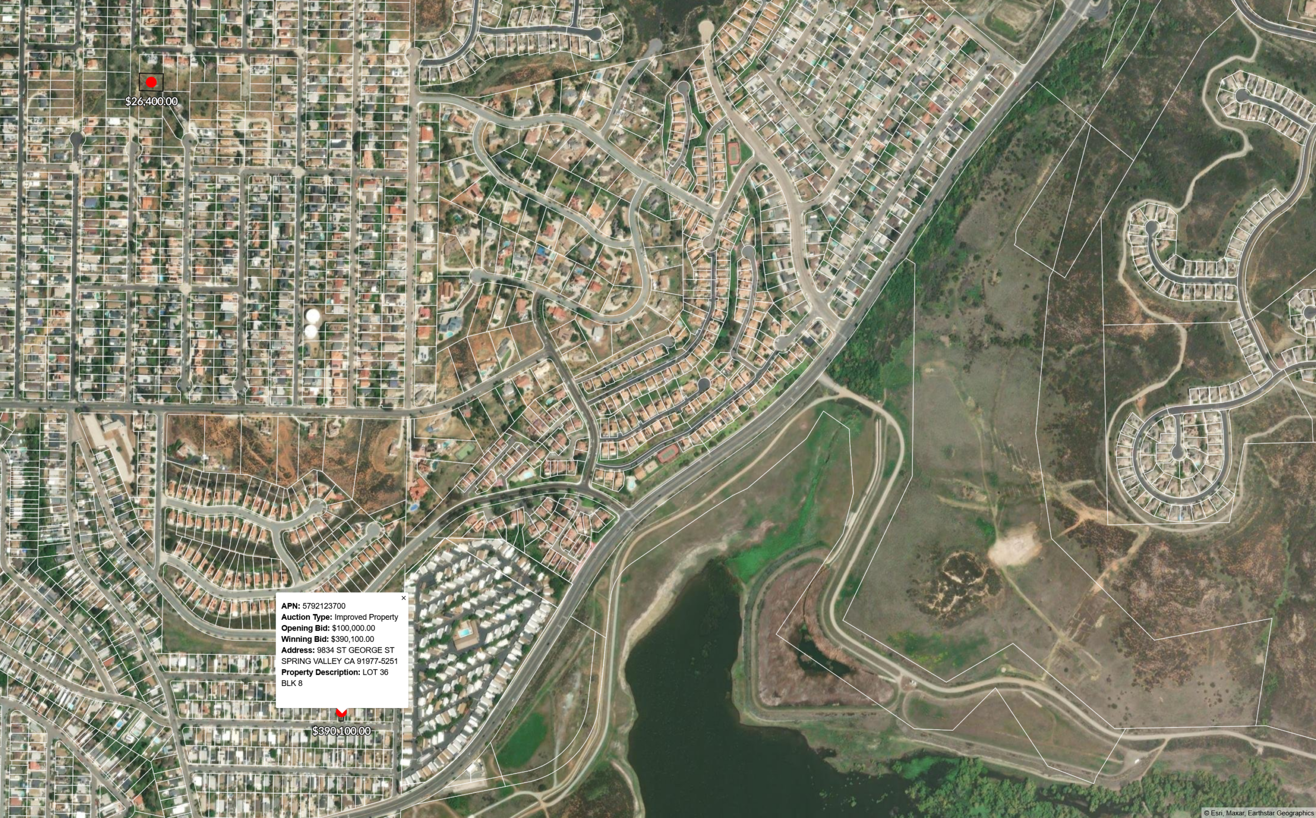 County Tax Auction Map